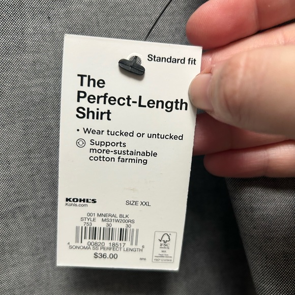 Men’s Short Sleeved Button Up - Picture 2 of 2